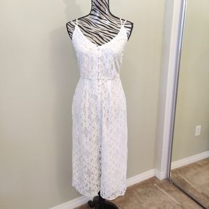 NWT Francesca's collection White lace Rompers